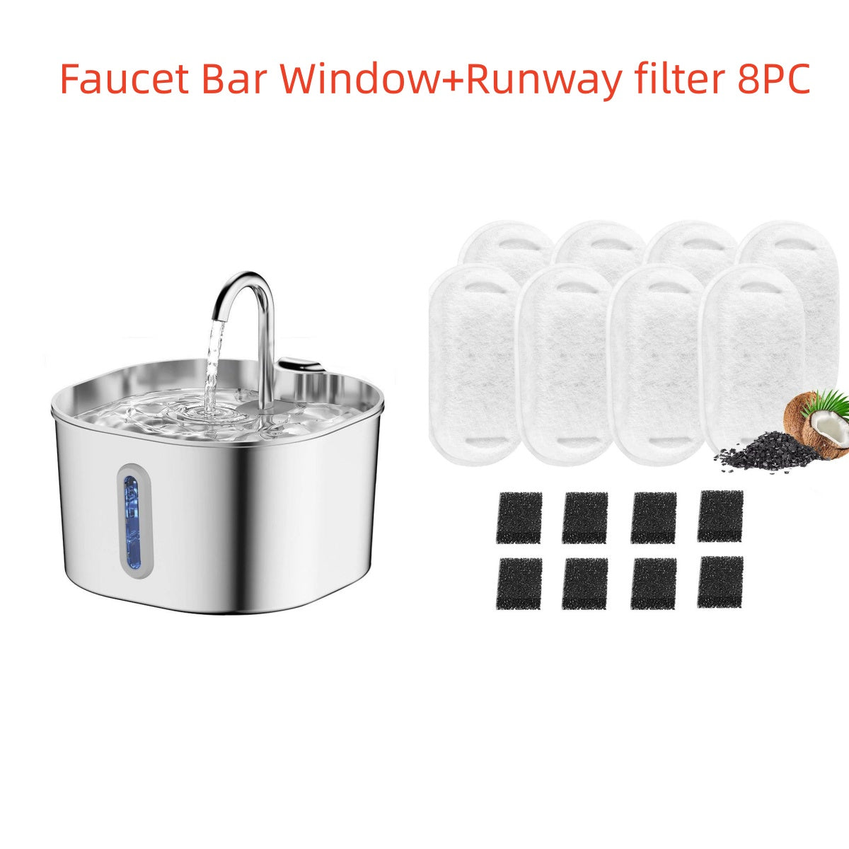 Stainless Steel Smart Pet Water Dispenser Automatic Circulation Large Capacity