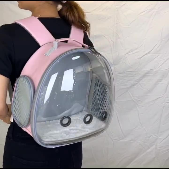 Hamster Pet Backpack Carrier Transparent Small Animal Carrier Guinea Pig Backpack Sugar Glider Ferret Pet Bag Rabbit Bunny Cage