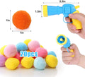 Cat Toy Ball Launcher Gun Cat Fetch Toy Gun Shooter Plush Ball Shooting Gun With 20Pcs Pom Pom Balls  Toys Interactive For Indoor Cats