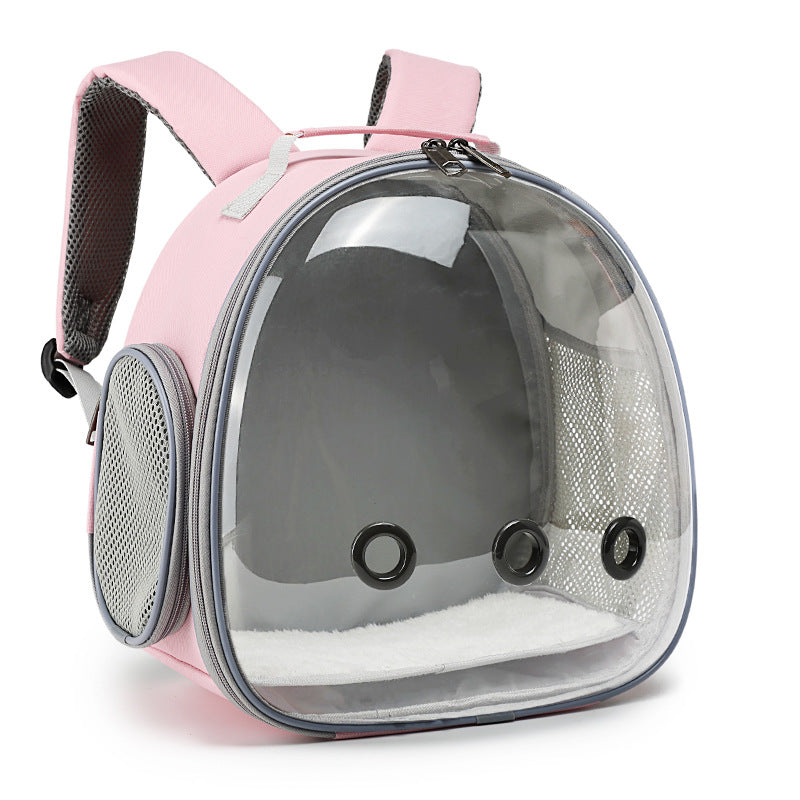 Hamster Pet Backpack Carrier Transparent Small Animal Carrier Guinea Pig Backpack Sugar Glider Ferret Pet Bag Rabbit Bunny Cage