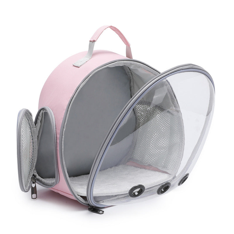 Hamster Pet Backpack Carrier Transparent Small Animal Carrier Guinea Pig Backpack Sugar Glider Ferret Pet Bag Rabbit Bunny Cage