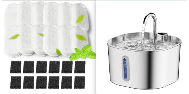 Stainless Steel Smart Pet Water Dispenser Automatic Circulation Large Capacity